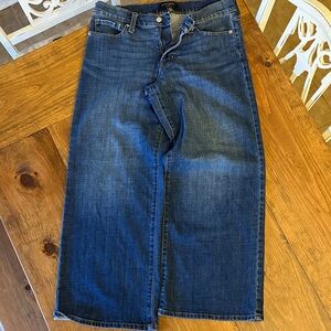 Banana Republic Women's Dark Blue Wide Leg Jeans